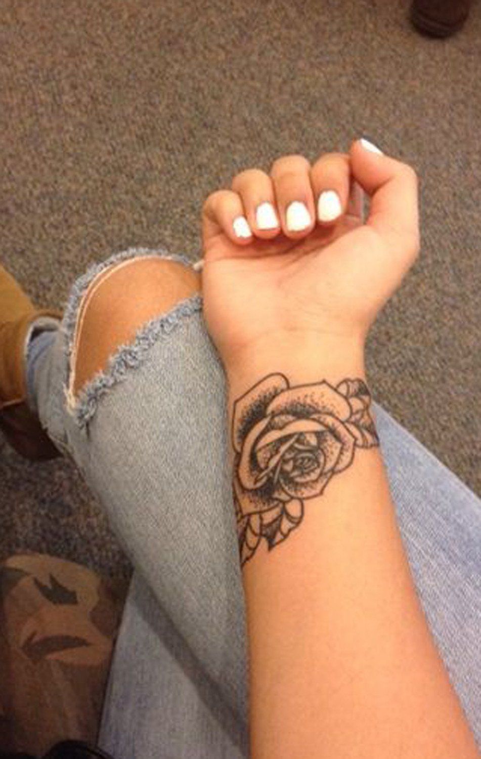 Beautiful Rose Tattoos Realistic Rose Tattoo Wrist Tattoos For Guys