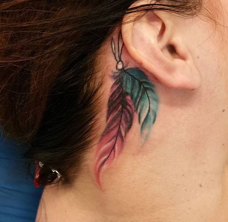 Best Feather Tattoos Behind The Ear Learn More Here