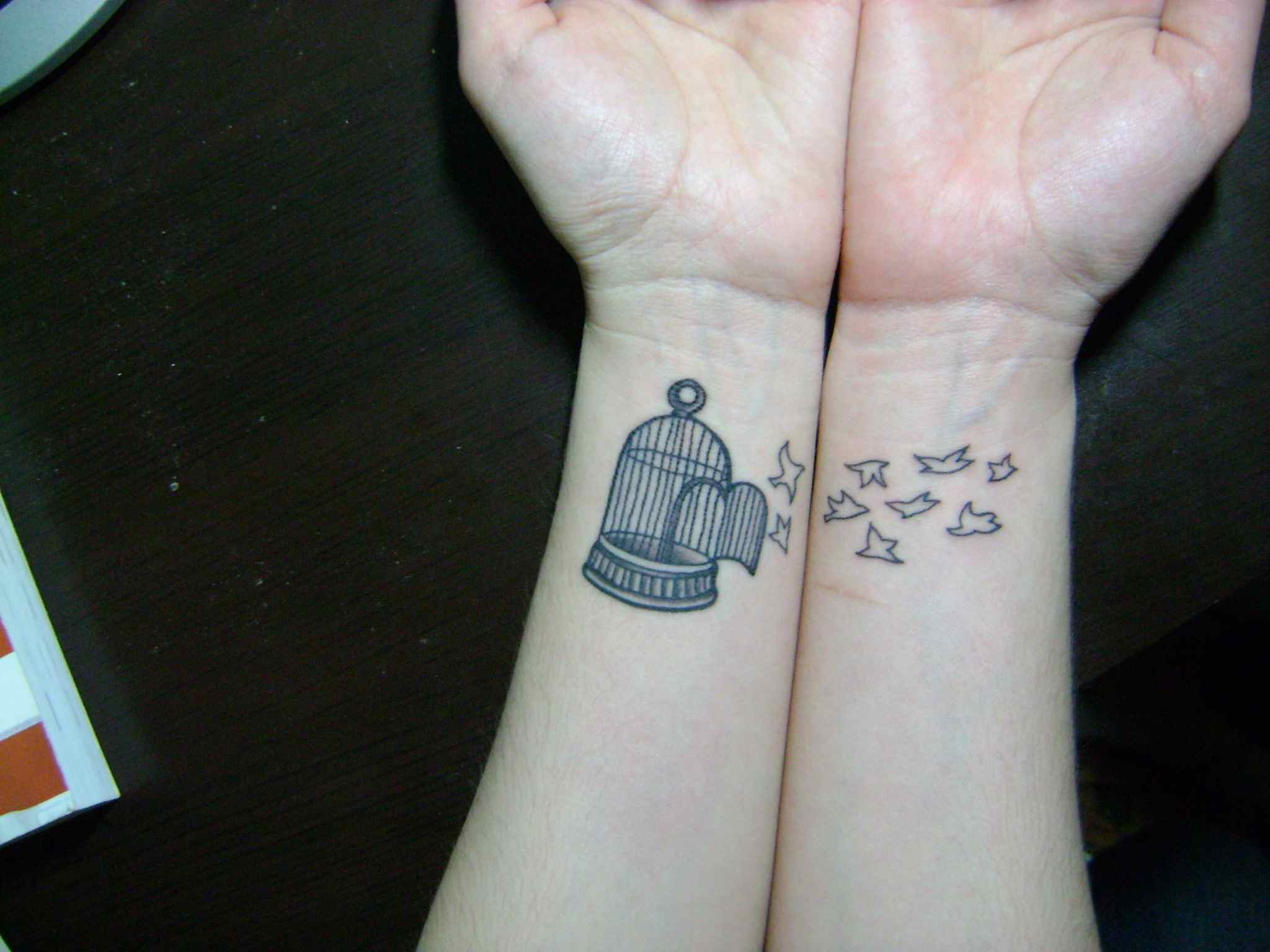 Bird Cage Tattoos On Wrist