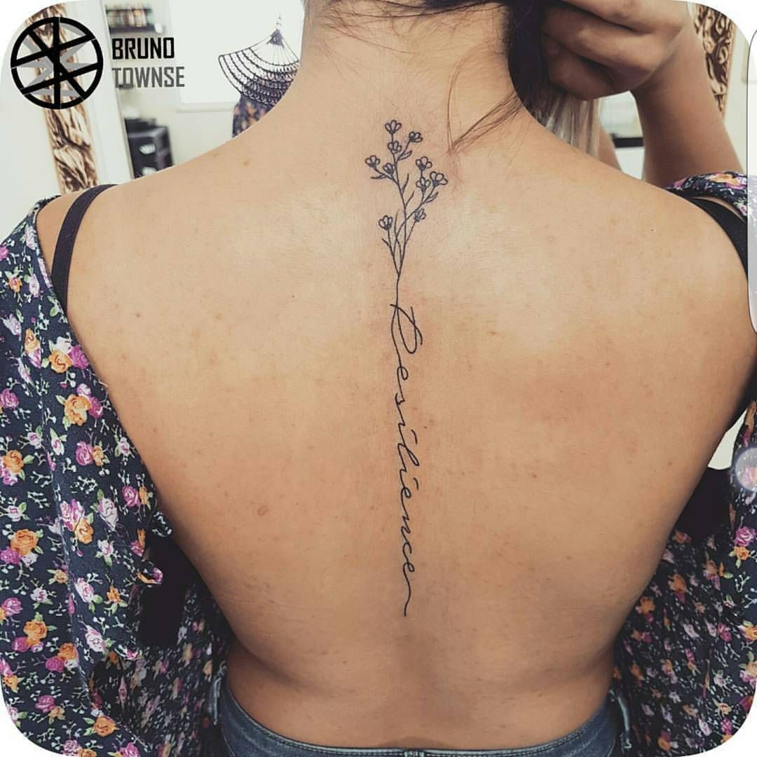 Birth Flower Spine Tattoo: Meaning and Designs