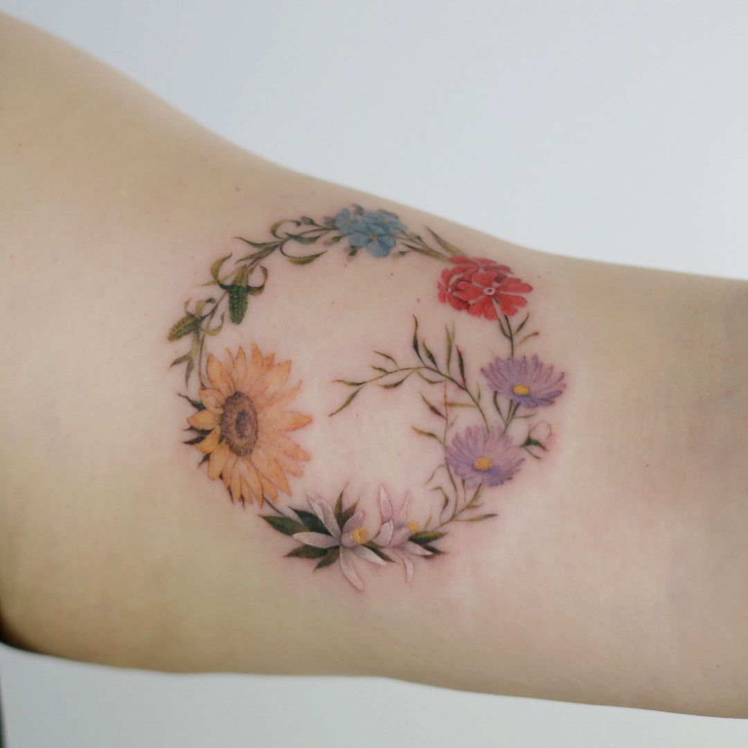 Birth Flower Tattoos: Celebrate Family with Floral Ink