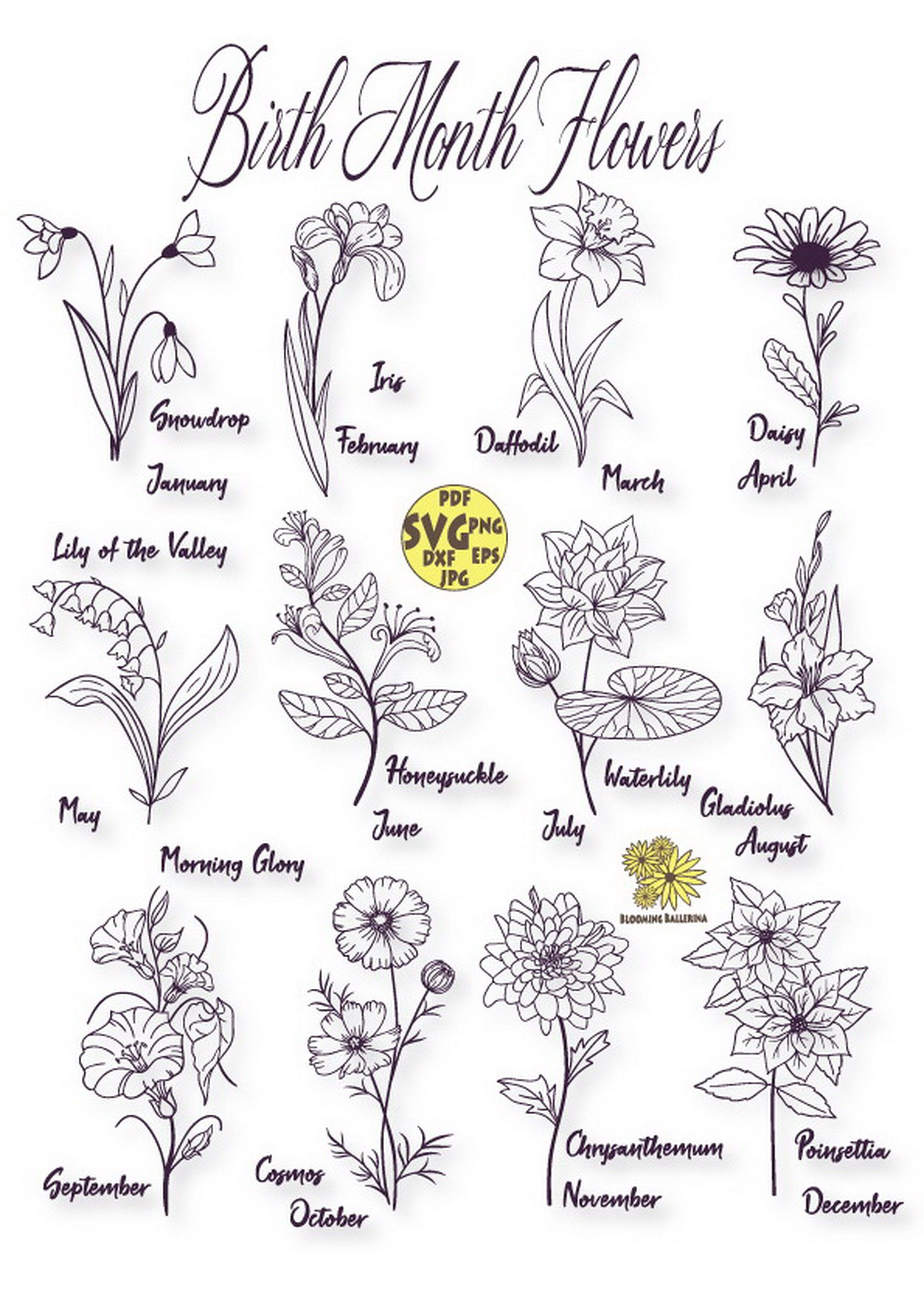 Birth Flowers Tattoo Designs: Month-by-Month Guide