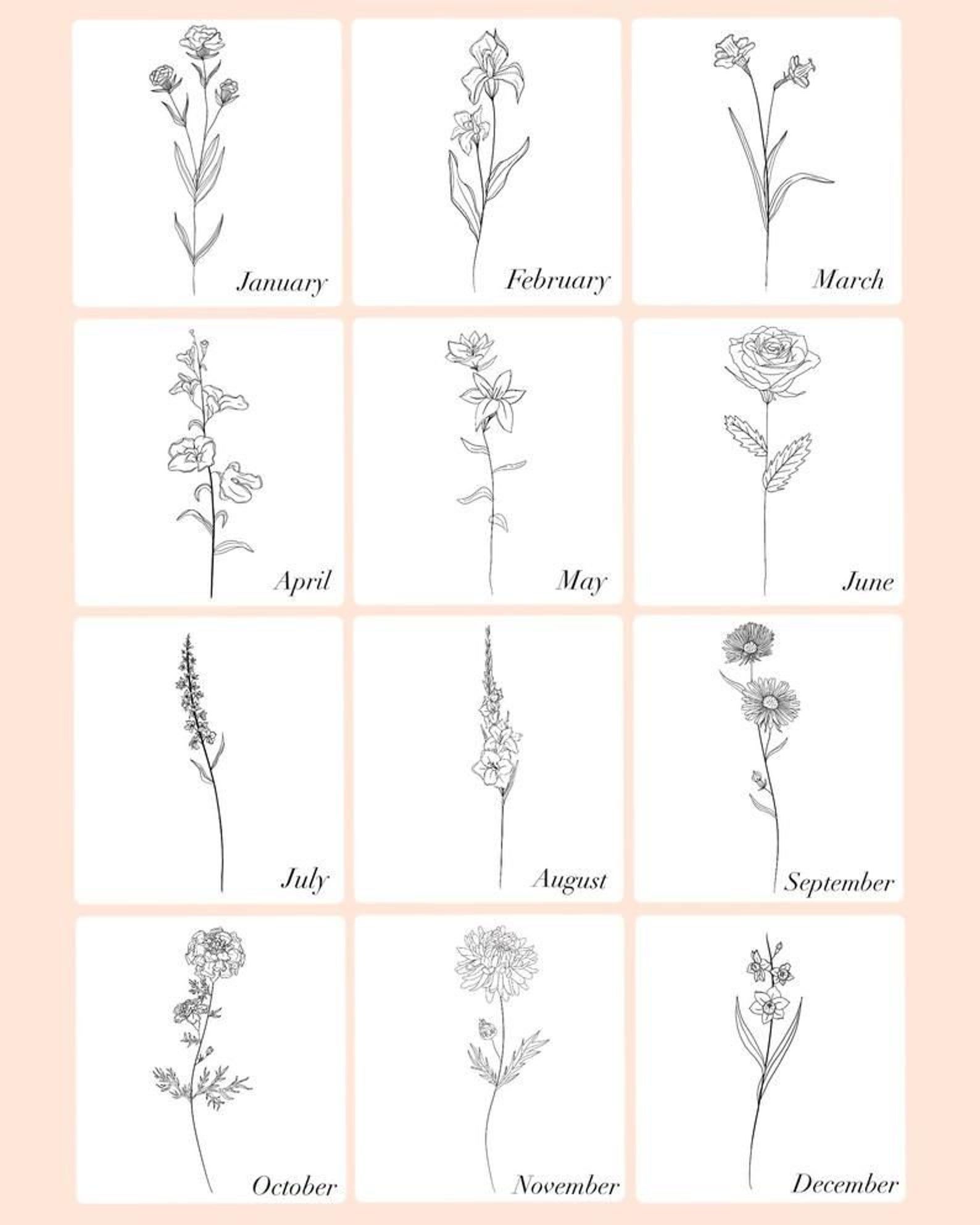 Birth Month Flower Tattoo Ideas Image To U