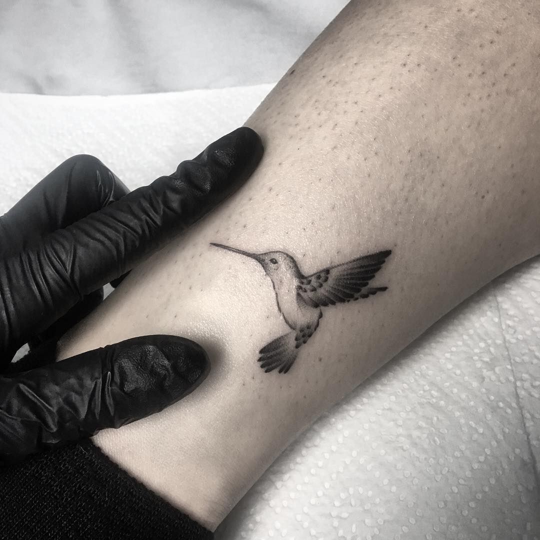 Black And White Hummingbird Tattoos By Fernando Simon Hummingbird