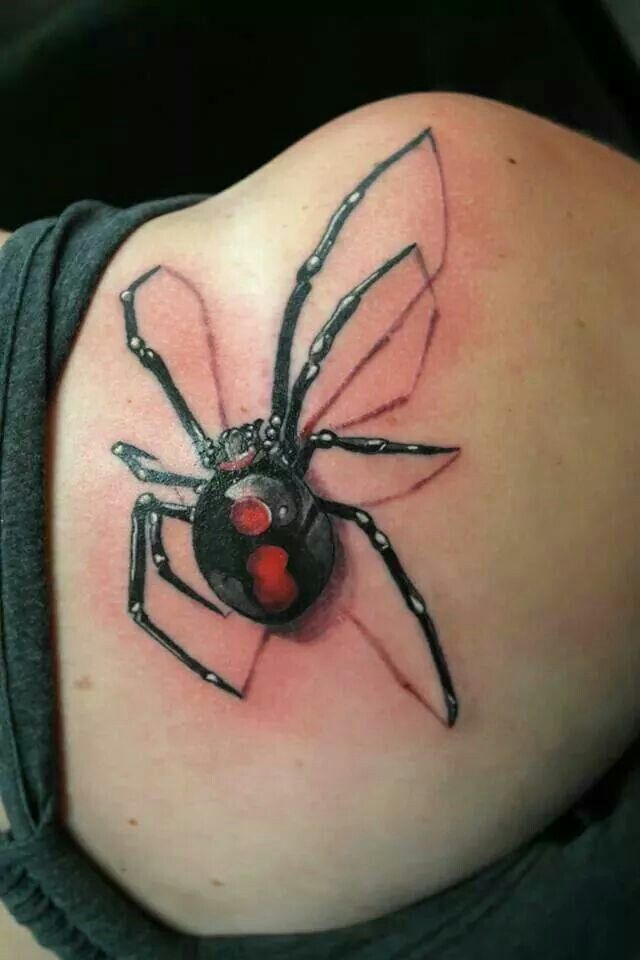 Black Widow Spider Tattoo Best Tattoo Design Ideas