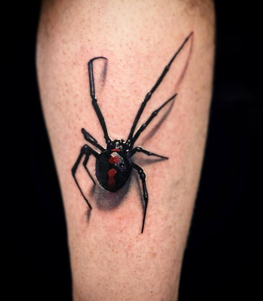 Black Widow Spider Tattoo Stencil-9