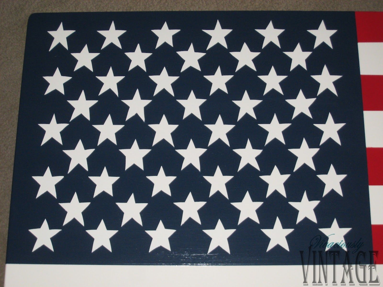 Blogger American Flag Wood Star Template Star Template Printable