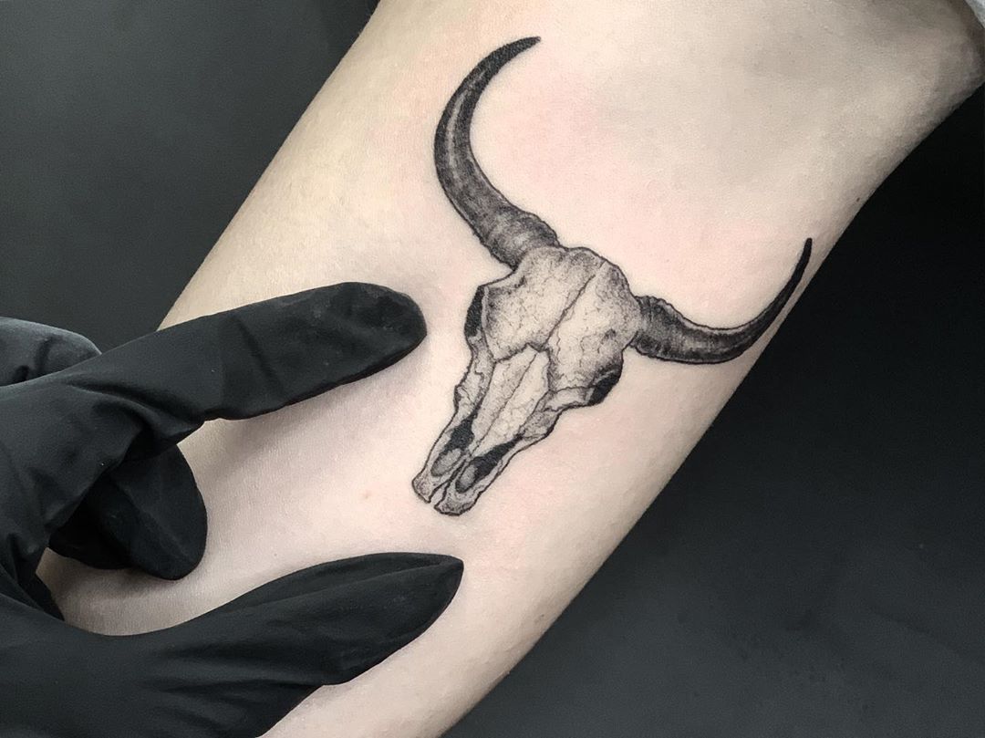 Bull Skull Tattoo Meaning Exploring Its Hidden Tattoo 2023