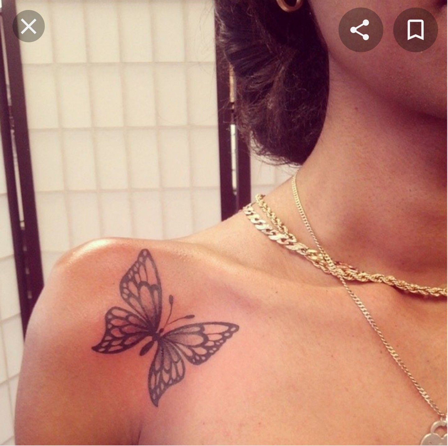 7 Stunning Butterfly Front Shoulder Tattoo Ideas