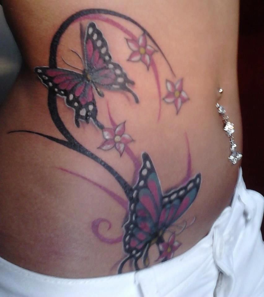 Butterfly Hip Tatuagem Pai E Filha Tatoo Tatuagem