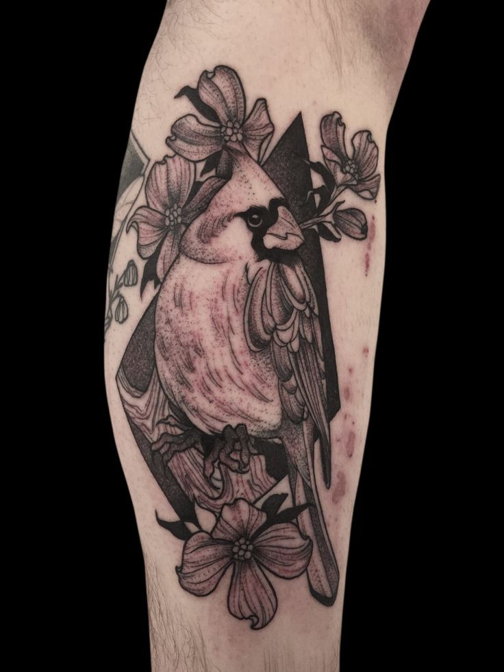 Cardinal Tattoo: Elegant Black and White Designs