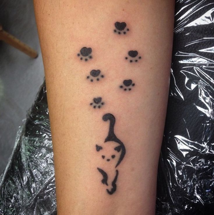 Cat Paw Print Tattoo Best Friend Black And Grey Wrist Piece Cat Paw Print Tattoo Pawprint