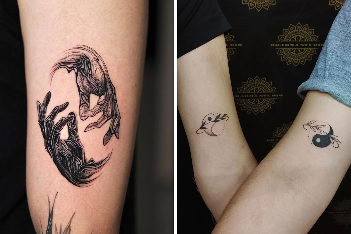 Cat Yin Yang Yin Yang Tattoos Tattoos Yin Yang