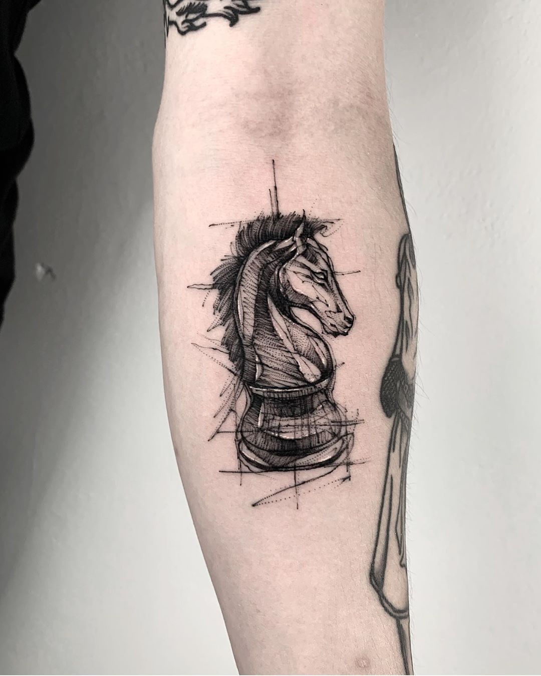 Chess Horse Tattoo