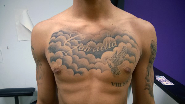 5 Cloud Chest Tattoos That Inspire Awe