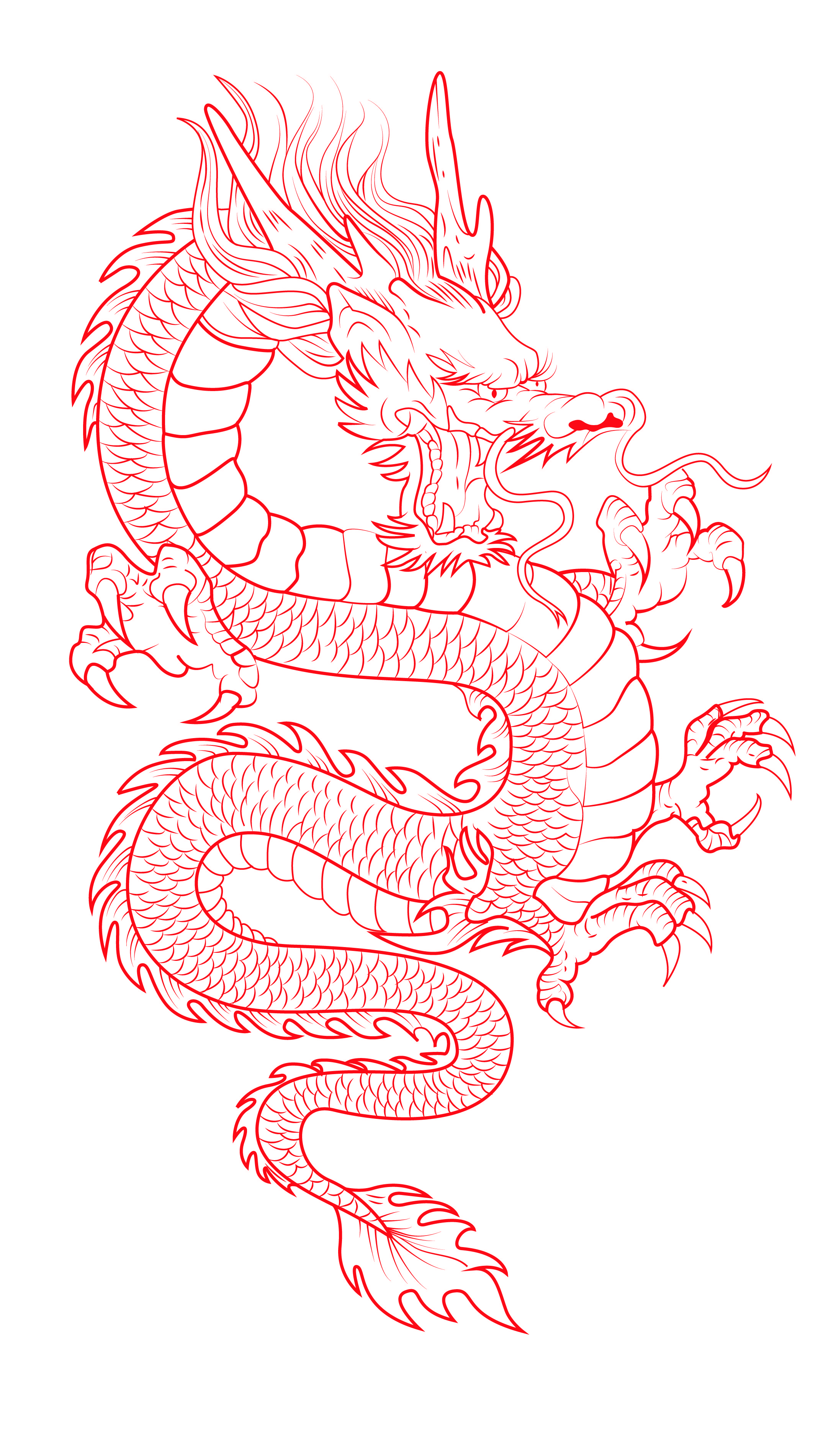 Chinese Dragon Tattoo Stencil: Ultimate Guide