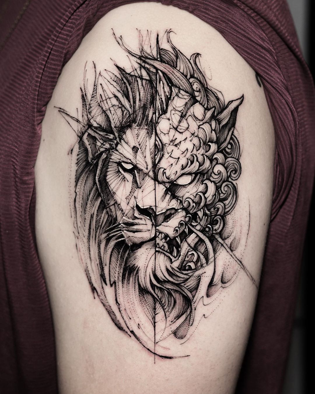 7 Meaningful Chinese Guardian Lions Tattoo Ideas