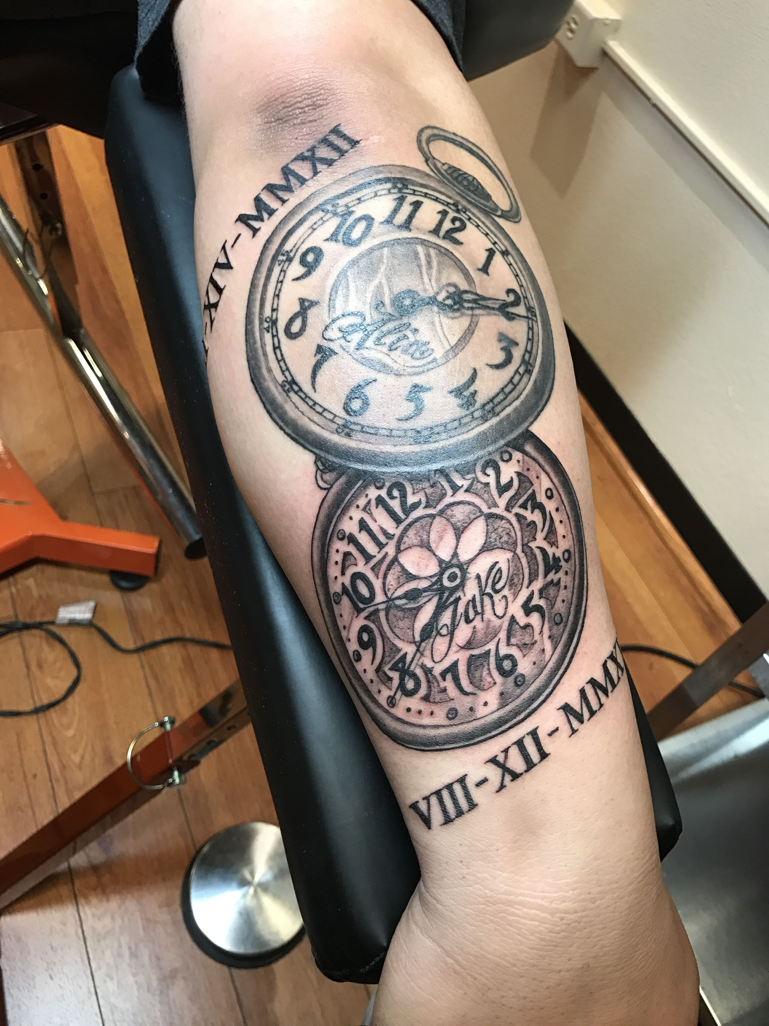 Clock Tattoo For Kids Tattoos For Kids Tattoos For Guys Clock Tattoo