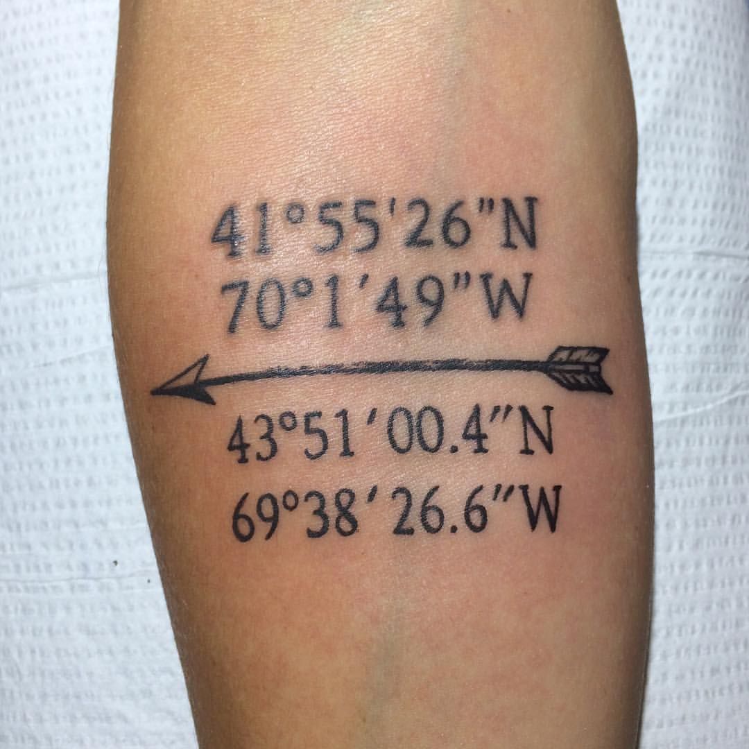 Coastlinetattoo Coordinates Tattoo Back Tattoo New Tattoo Designs