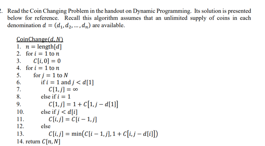 Coin Change Dynamic Programming Minimum Number Of Coins Youtube