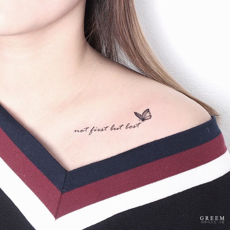 Collarbone Tattoo Collar Bone Tattoo Quotes Shoulder Tattoos For