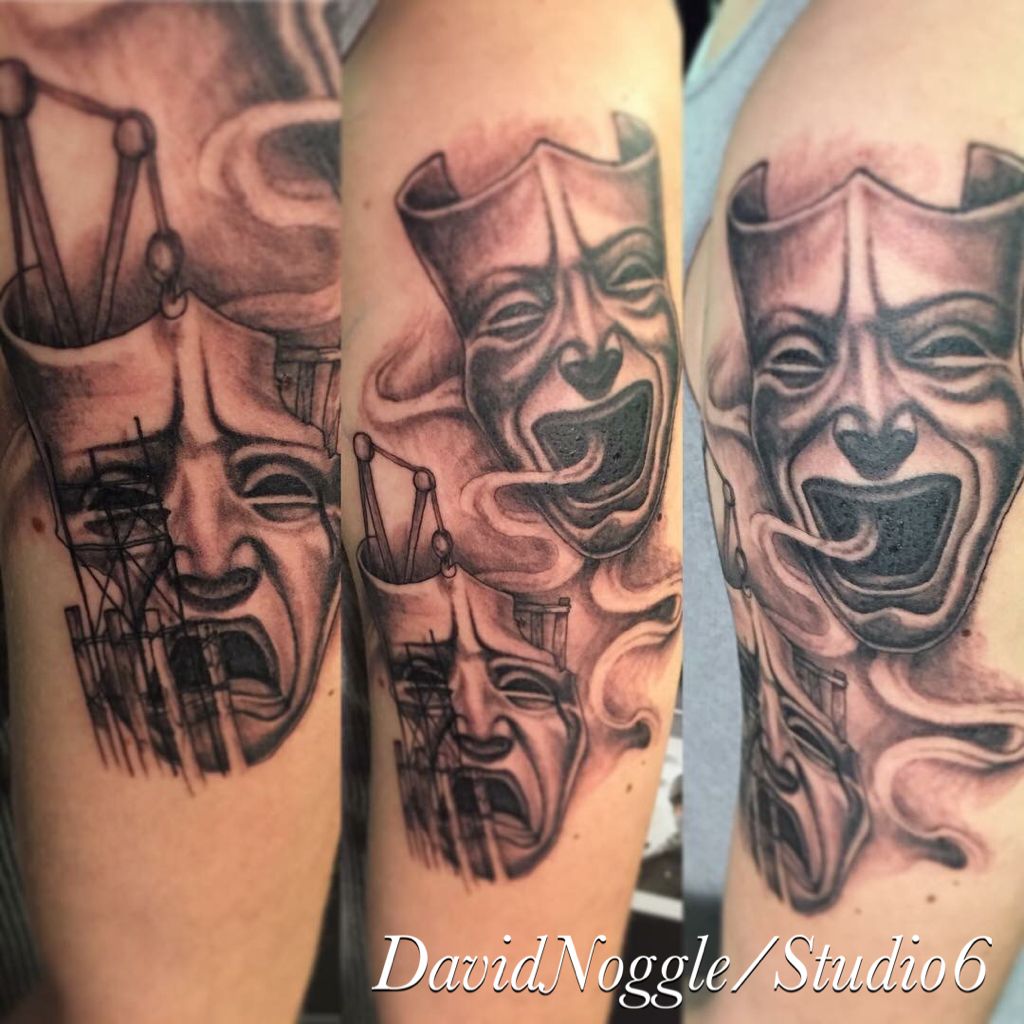 Comedy And Tragedy Tattoo By Kane Navasard