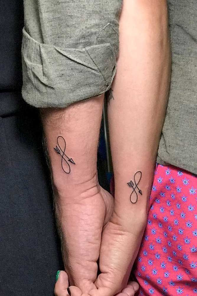 Couple Infinity Tattoo Tattoos Pinterest