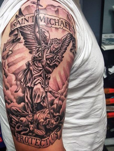 Create A Modern Take On St Michael The Archangel For My Tattoo Tattoo Contest 99Designs