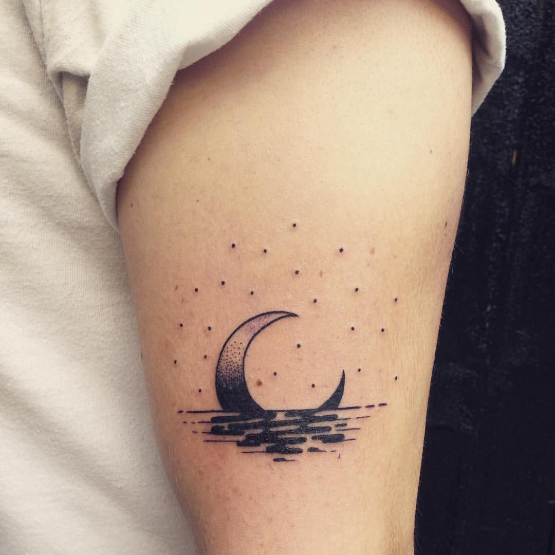 Crescent Moon Tattoo Ideas Photos