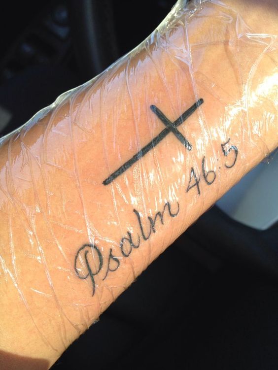 Cross Bible Verse Tattoo: Divine Inspiration Ink