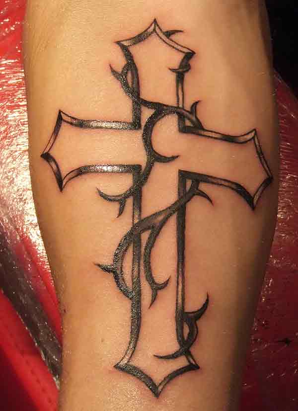 7 Cool Cross Forearm Tattoo Ideas for Men