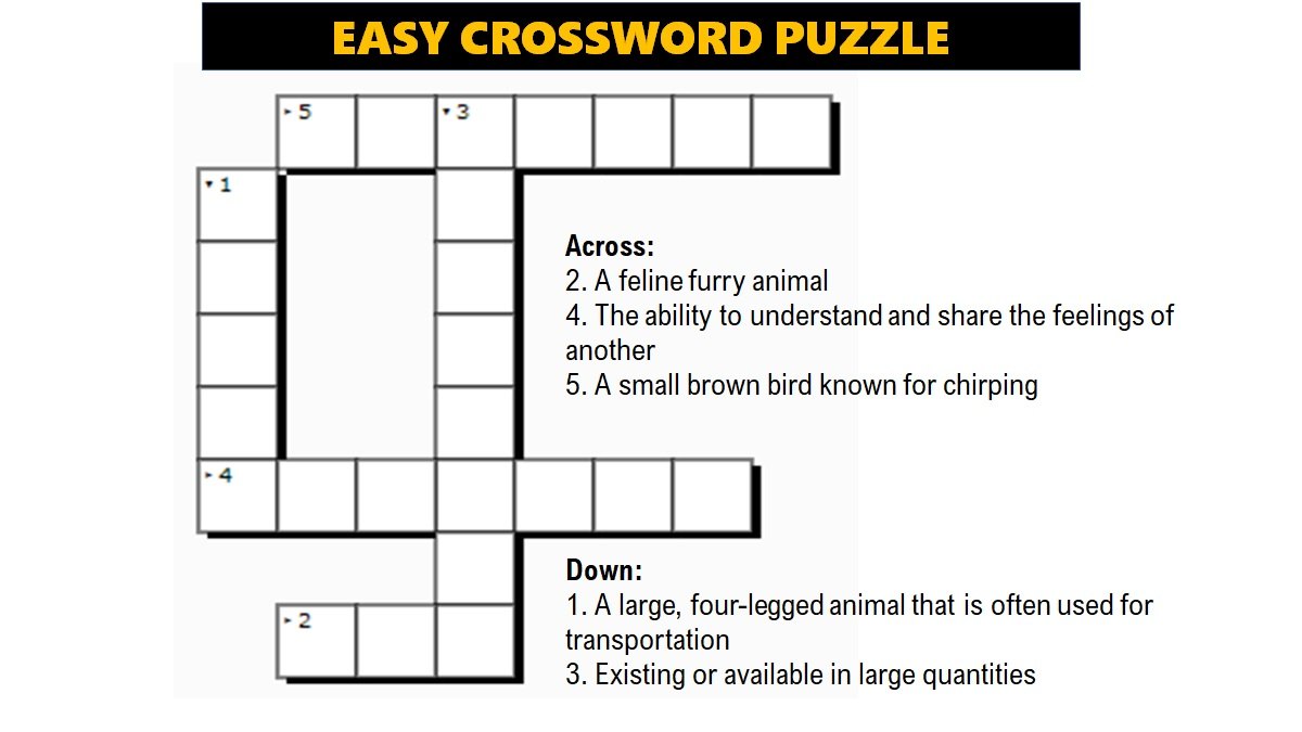 Crossword With Answers June 6 2023