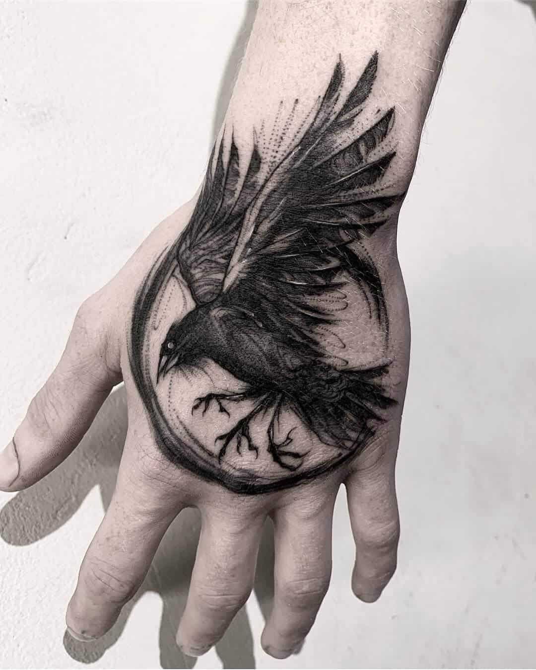 Crows Tattoo On Back Bird Tattoos For Women Tattoos Raven Tattoo