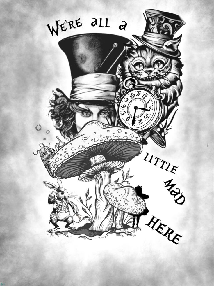 Custom Mad Hatter Wonderland Tattoo Alice And Wonderland Tattoos Mad Hatter Tattoo