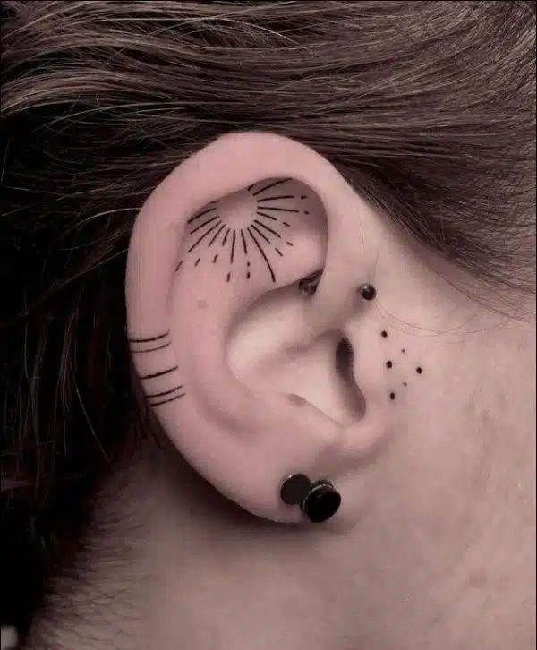 Cutest Behind Inner Ear Tattoos For Men And Women Tattoosinsta