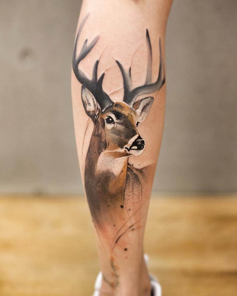 Deer Tattoo For Women