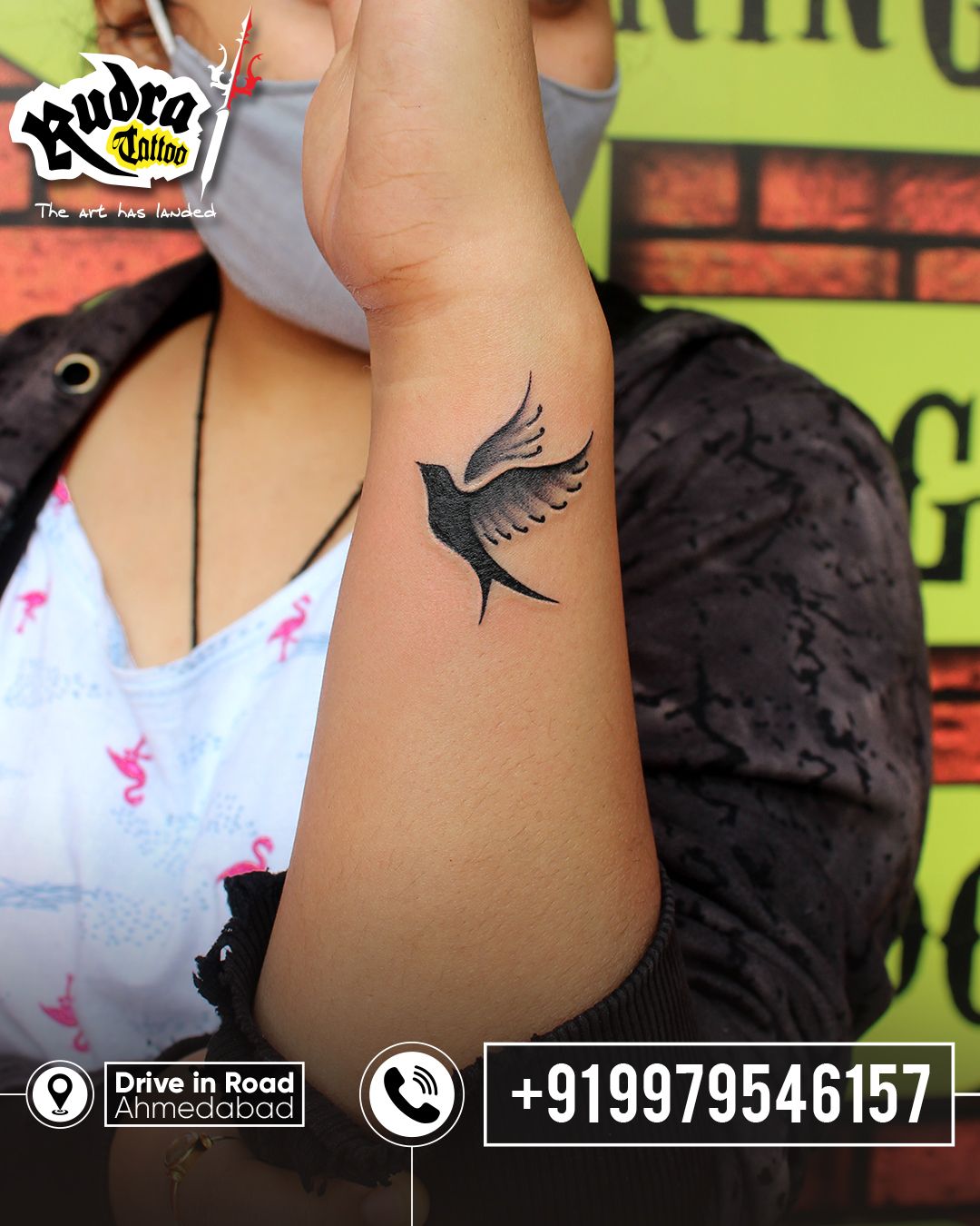 Details More Than 77 Flying Bird Tattoo On Hand In Coedo Com Vn