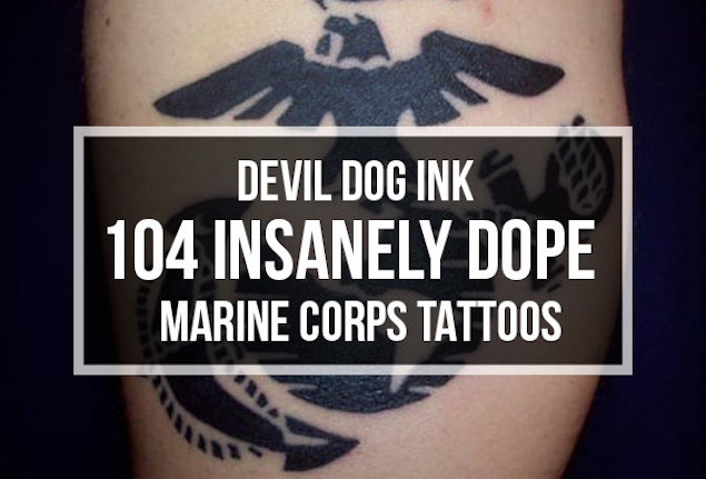 Devil Dog Ink 104 Insanely Dope Marine Corps Tattoos Tattooblend