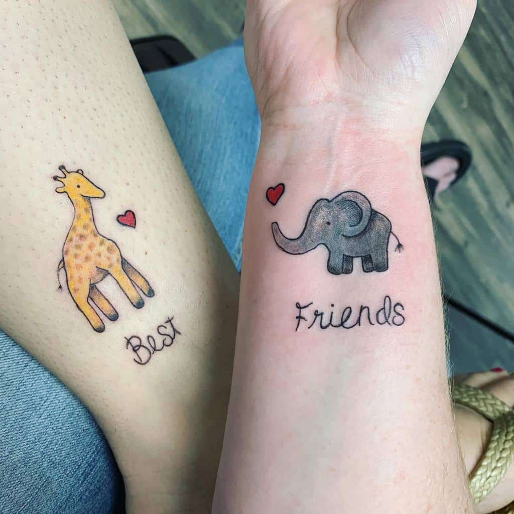 Discover 84 Cute Best Friend Tattoos Best In Coedo Com Vn