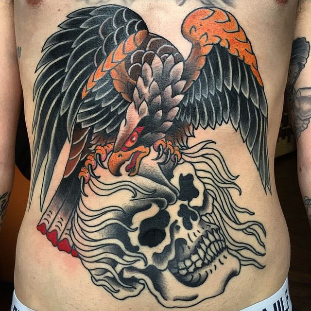 5 Stunning Eagle and Skull Tattoo Designs for Bikers