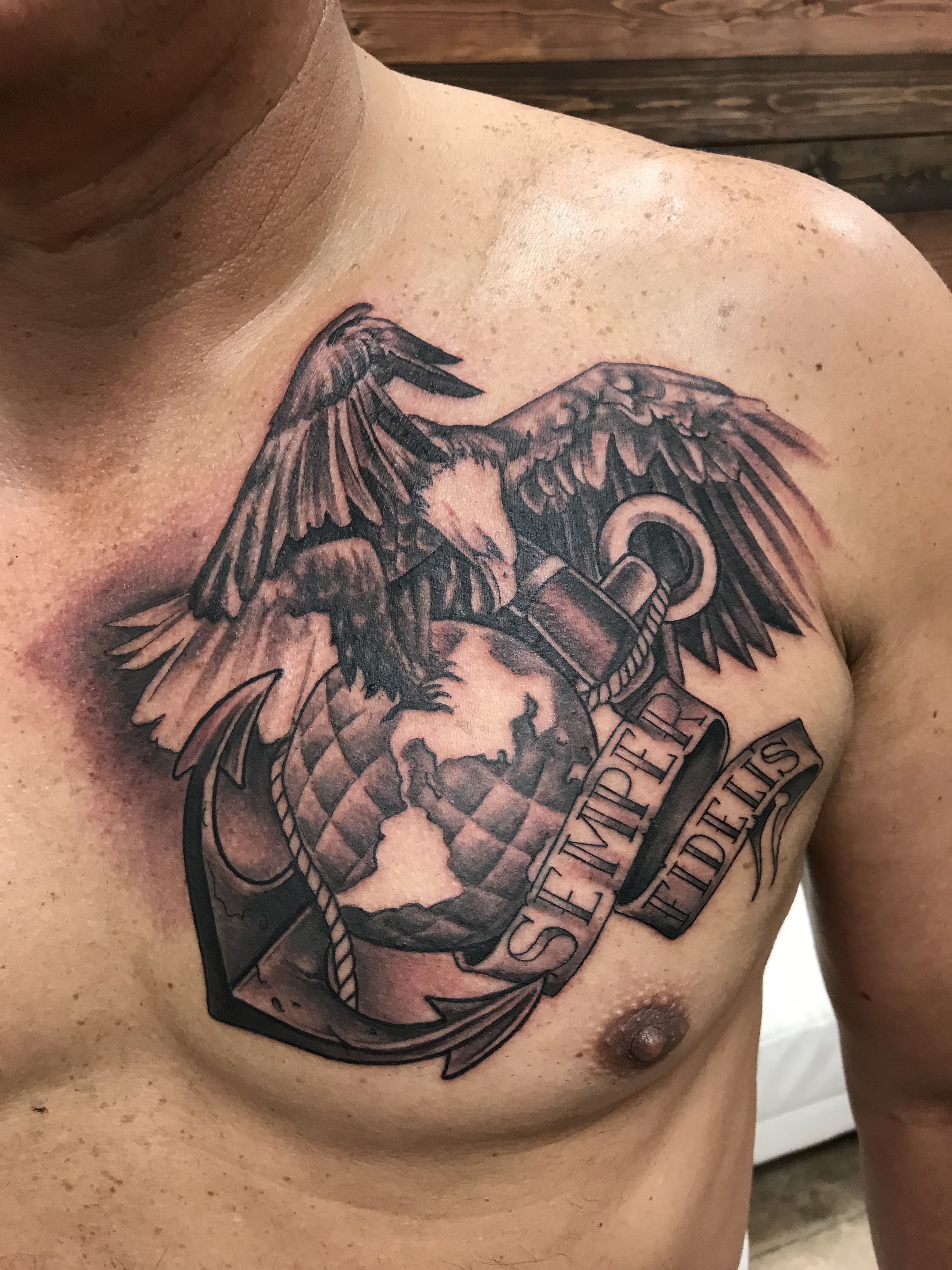 Eagle Globe Anchor Tattoo For The Patriots Body Art Diary