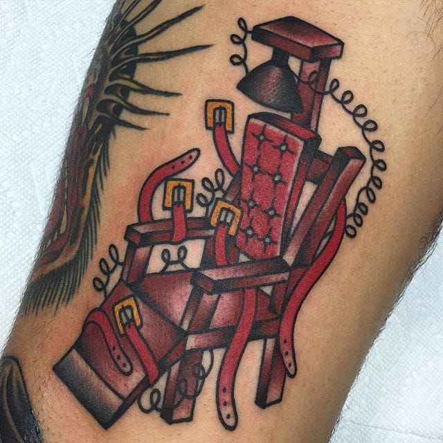 Electric Chair Tattoo By Mikey Holmes Electricchair Chair Execution