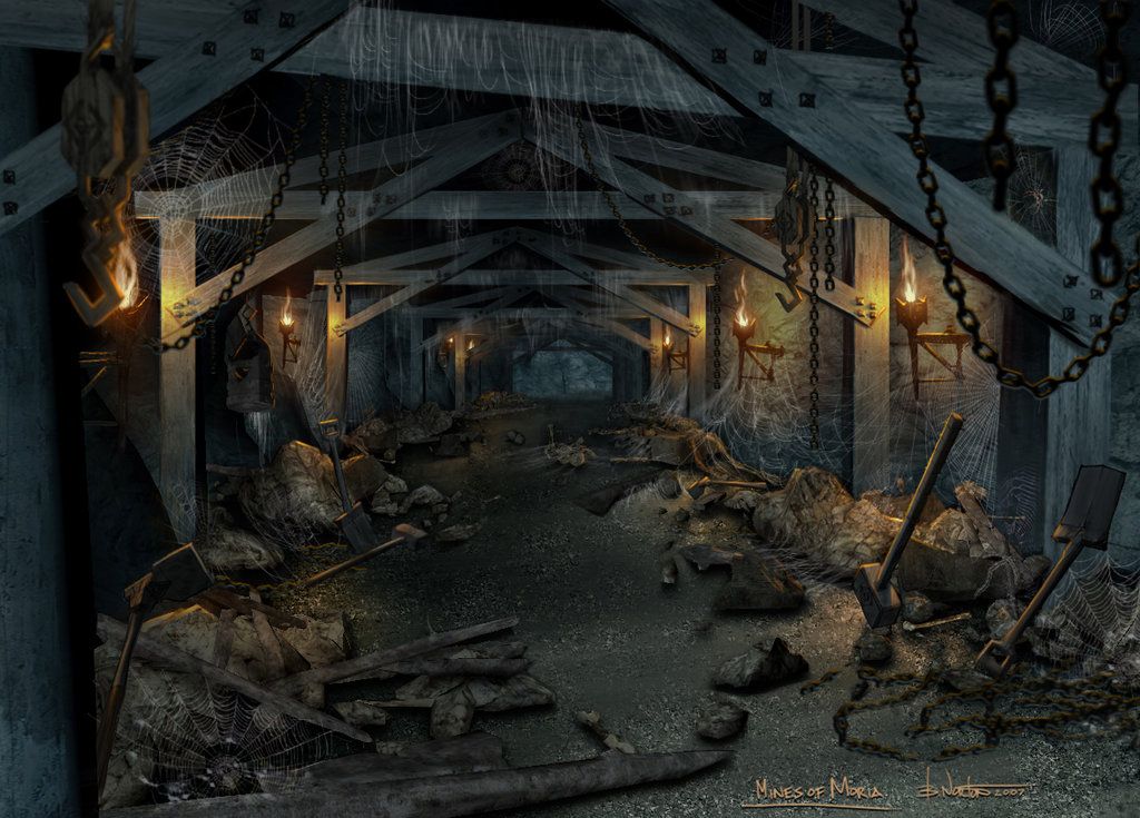 Environment Mines By Lyno3ghe Deviantart Com On Deviantart Fantasy