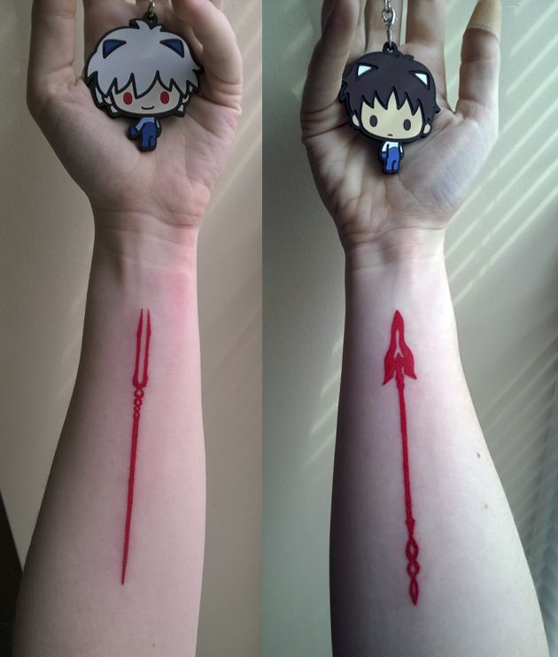 Evangelion Longinus Spear Tattoo Minimalism Evangelion 3 0 Spear Of Longinus Neon Genesis