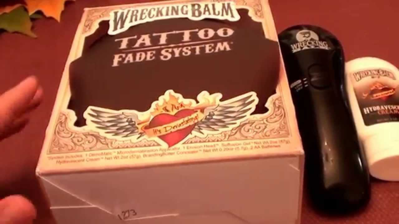 Fade Your Tattoo At Home With Wrecking Balm Youtube