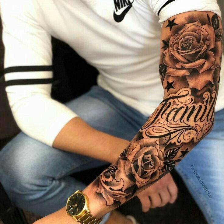 5 Meaningful Family Tattoo Designs for Men's Sleeves