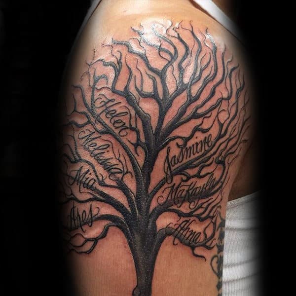 Family Tree Tattoo Ideas Arm