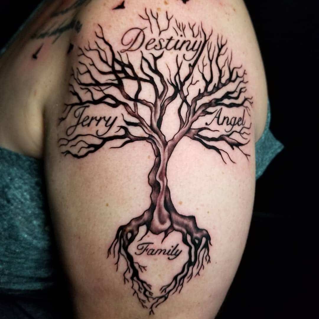 Creative Ideas for Family Tree Tattoo Names