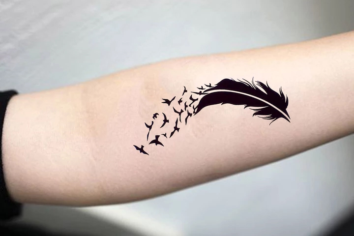 Feather and Crow Tattoo: Symbolism and Designs