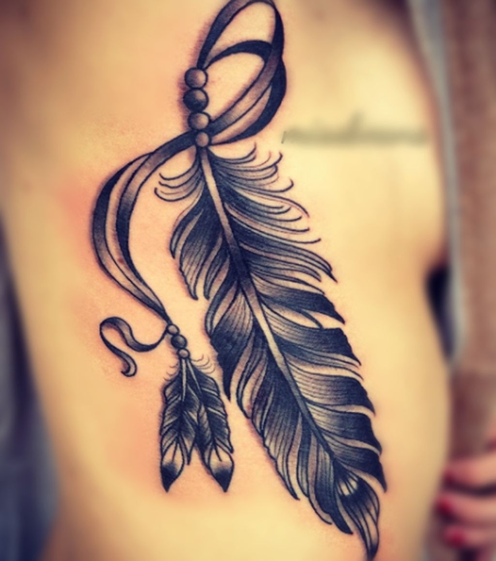 Feather Tattoo Google Search Indian Feather Tattoos Feather Tattoos Indian Tattoo